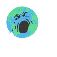 Rydeas earth climate change global warming earthday Sticker
