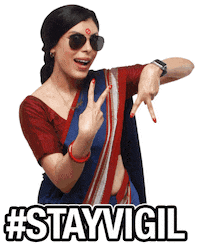 HDFCBank_IN safe bank banking aunty Sticker