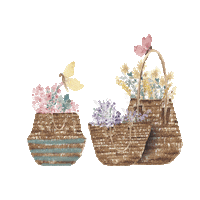 Basket Butterflies Sticker by Gigi´s Lab