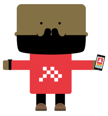 phone pixels Sticker by Mediahuis