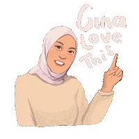 Hijab Love Sticker