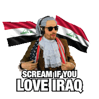 Iraq Flag Arab Sticker