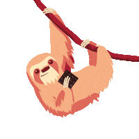 Sleepy Hang In There Sticker by Ritter Sport