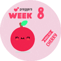 Baby Cherry Sticker by Preggers