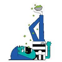 eatofflimitss dog coffee chill vegan Sticker