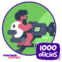 Cine Camaras Sticker by Toulouse Lautrec
