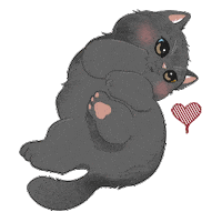 Cat Love Sticker by Kenangan Coffee