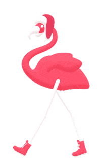 Pink Walking Here Sticker by Feed Me Motion