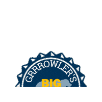 GRRROWLERS beer up craftbeer badge Sticker
