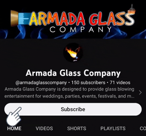 Youtube Art GIF by Armada Glass Company