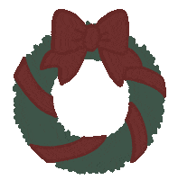 Christmas Wreath Sticker