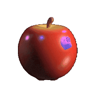 Eye Candy Apple Sticker by Iain Mannix