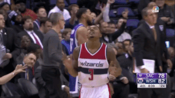 NBCSWashington shrug washington wizards bradley beal GIF