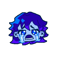 Sad Cry Sticker by Polygonal Mind