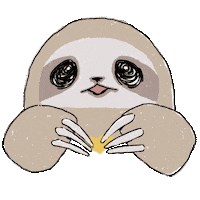 Heart Sloth Sticker