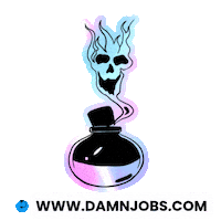 Halloween Sticker Sticker by Damnjobs