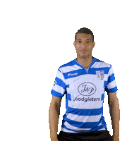 blauwwitkorfbal gerald akc blauw-wit Sticker