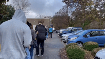 Georgians Line Up for Early Voting in Senate Runoff Election