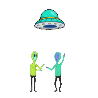 Happy Dance Sticker by Lonely Aliens