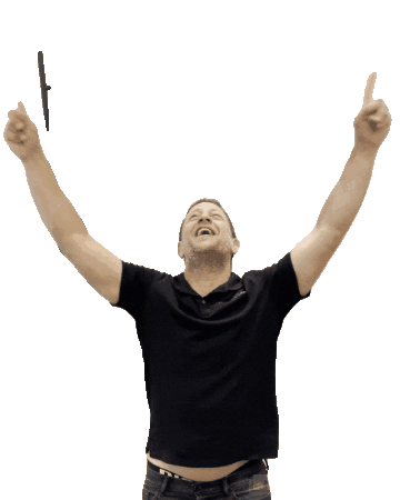 CompleteHI celebrate goal score construction Sticker