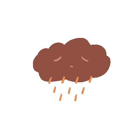 Sad Rain Sticker