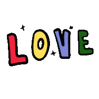 mariahferrett love heart color shine Sticker