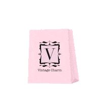 vintagecharm vintage charm vc vintage charm Sticker