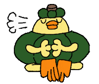 Bird Chicken Sticker by ぴょろりんちょ（ひよこ人間ぴよ）