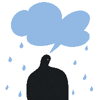 Sad Mental Health Sticker