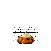 Dressing Fried Chicken Sticker by kewpieusa