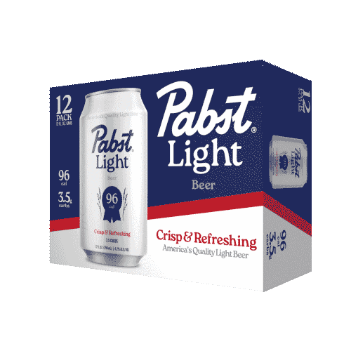 pabstlight giphyupload giphystrobetesting beer pbr Sticker