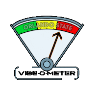 ORLANDOSTATE vibes orlando good vibes only meter Sticker