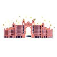 castle dubai Sticker by Atlantis, The Palm