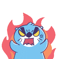 Fire Smile Sticker by Magipon