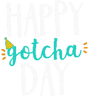 Happy Gotcha Day Sticker by HeARTs Speak