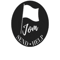 White Flag Sticker by BagiBALIK