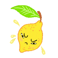 rachelzavarella angry kawaii fruit lemon Sticker