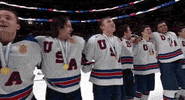 Gold Medal Singing GIF by USA Hockey