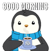 Good Morning Coffee Sticker by Pudgy Penguins