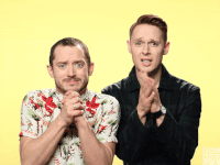 elijah wood please GIF by BBC America