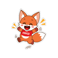 Fox Jumping Sticker by IQI Concept