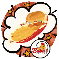 babaschicken spicy babas hotchicken nashvillehotchicken Sticker