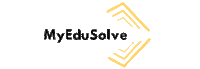 MyEduSolve logo blue yellow blink Sticker