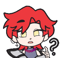 moonetone kawaii confused oc moonetone Sticker