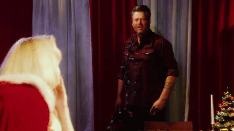 blake shelton christmas GIF by Gwen Stefani