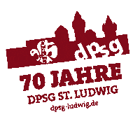 Jubiläum 70Jahre Sticker by DPSG St. Ludwig