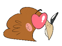 fraffrog love heart rupert riccio Sticker
