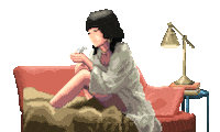 Pixel 8Bit Sticker