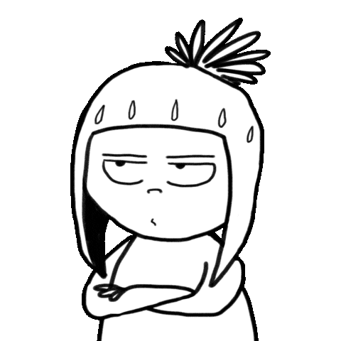 Angry Look Sticker by RainToMe