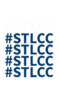 STLCC blue white college missouri Sticker